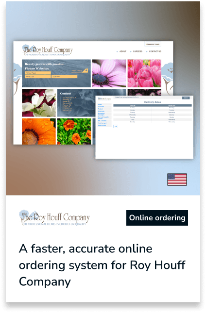 Zamówienia online 5x szybciej w The Roy Houff Company