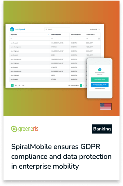 SpiralMobile – bezpieczne kopie danych zgodne z GDPR